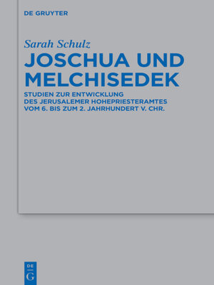 cover image of Joschua und Melchisedek